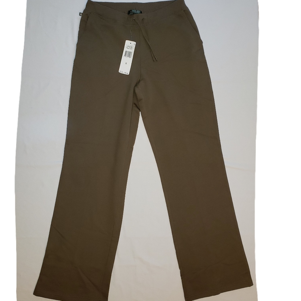 NWT Lauren Ralph Lauren Cape Grace Olive Pants Sml